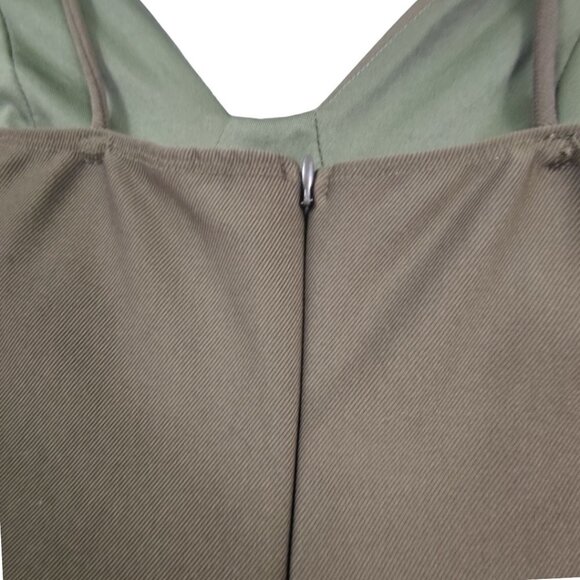 Preppy Olive Green Bodycon Dress - Picture 11 of 14